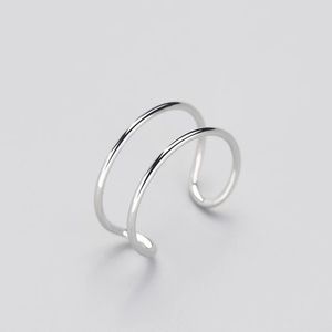 .925 Silver Minimalist Adjustable Ring